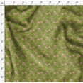 thumbnail image 4 of Soimoi Green Poly Georgette Fabric Leaves & Flower Floral Printed Fabric 1 Yard 42 Inch Wide, 4 of 5