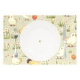 thumbnail image 2 of Chickens Flowers 12×18 inch Placemats Heat Resistant Washable Foldable Rectangular Placemats Set Decoration Indoor Outdoor for Kitchen Dining Table 4PCs, 2 of 8