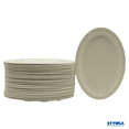thumbnail image 2 of Set de Platos Ovalados de Melamina de 29.2 x 20.5 cm / 24 piezas color Beige, 2 of 8