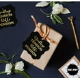 thumbnail image 6 of Inkdotpot Real Gold Foil Good Bye Tension Hello Pension Retirement Tags Favor Bracket Shape Hang Pack Of 100 Paper Tags, 6 of 7