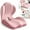 Double Pink, variant on Ergonomic Memory Foam Seat Cushion, Seat Cushion with Integrated Lumbar Back Support, Anti Slip Memory Foam with L-Shaped Integrated Design for Long Car Drives and Office