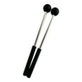 thumbnail image 2 of Baquetas de percusión CUTICAT Mazos de tambor 8,66 pulgadas cabezal de goma 2 uds negro, 2 of 8