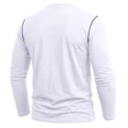 thumbnail image 4 of ZyeKqe Mens Long Sleeve Tops Knitted Button Front Crewneck Casual Lightweight Comfy Workout Athletic Shirts with Pocket, 4 of 6