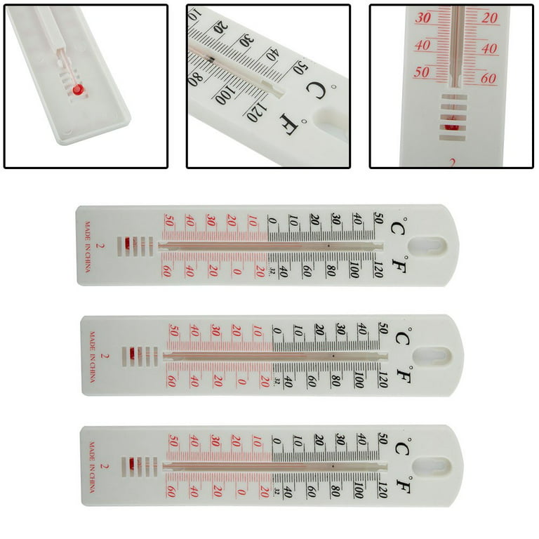 Esschert Design Thermometer, Temperaturmesser, Anzeige in Celsius, ca. 12  cm x 90 cm