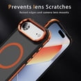 thumbnail image 6 of Magnetic Case for iPhone Air, Compatible with MagSafe Accessories, Built-in Metal Camera Ring Stand, Military-Grade Protection, Strong Magnets Slim Shockproof Skin Friendly, Orange, 6 of 8