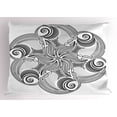 thumbnail image 1 of Black and White Pillow Sham Ornate Monochrome Floral Mandala Design Hand Drawn Swirls Dots Pattern, Decorative Standard King Size Printed Pillowcase, 36 X 20 Inches, Black and White, by Ambesonne, 1 of 2