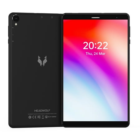 Headwolf 8 inch Tablet Android 11 , HD Screen, 64GB Storage 3GB RAM, 5MP+5MP Camera, WiFi Tablet, Fpad1,Black