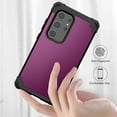 thumbnail image 4 of for Samsung Galaxy S24 Ultra Case, 3 in 1 Heavy Duty Rugged Hybrid Anti Slip Shockproof Hard PC Cover Soft Silicone Bumper Non-Slip Protective Phone Case Cover for Samsung Galaxy S24 Ultra, Purple, 4 of 7