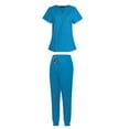 thumbnail image 2 of Uniforme de trabajo Yuyangstore Traje de enfermera multibolsillo Azul, 2 of 8