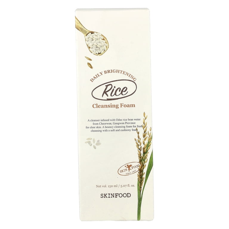 Skinfood Rice Daily Brightening Cleansing Foam, 5.07 fl oz