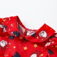 thumbnail image 5 of Xmarks Toddler Girl Dress Santa Claus Print Long Sleeve Winter Dress Double Bow Fall Outfit Christmas Birthday Party Winter Events Dresses Costume 12M-5Y, 5 of 7