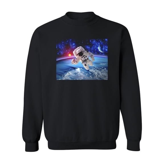 Floating In Space Sweatshirt Men -Image by Shutterstock, Male Large