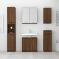 thumbnail image 4 of vidaXL Wall-mounted Bathroom Cabinet Sonoma Oak 12.6"x7.9"x26.4", 4 of 62