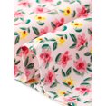 thumbnail image 6 of DARING DIVA Women's Plus Tops Scoop Neck Notch V Tie Front  Floral Summer Blouses 4X Pink, 6 of 6