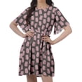 thumbnail image 5 of Moomaya Printed Moss Georgette Dresses Women A-Line Tunic With Drawstring Belt, 5 of 6