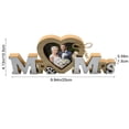 thumbnail image 5 of Hzzsbu Mr & Mrs Heart Wedding Picture Frame, Wooden LOVE Photo Frame for Engagement Newlyweds, 5 of 7