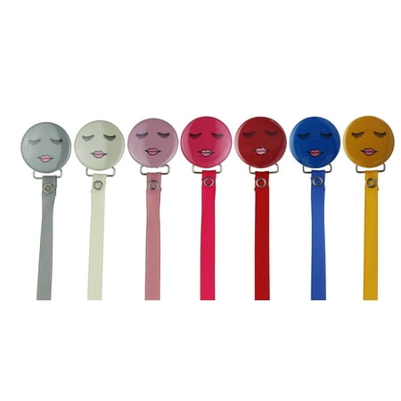 Eyes & Lip Pacifier Clip