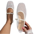 thumbnail image 5 of YHAJDS Women Slip On Flat Solid Color Closed Toe Dress Shoes for Work Casual Loafer Office Walking Flats, 5 of 7