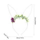 thumbnail image 3 of Diadema con Orejas de Conejo, Decoración para Pascua, Simulación de Orejas de Conejo, Diadema con Flores para El Pelo., 3 of 6