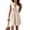 Dust Storm, variant on Women's V Neck Sleeveless Mini Dress Ruched Bodice Not Lined 95% Polyester 5% Spandex Dress For Day Or Evening