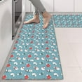 thumbnail image 2 of Kitchen Rugs Sets Of 2,Light Blue Christmas Snowman Pattern Anti Fatigue Kitchen Mat Rugs Non Slip Washable,Decorative Kitchen Floor Mats for Kitchen,Sink,Laundry,17"X47", 2 of 5