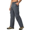 thumbnail image 6 of Little Donkey Andy Men's Quick Dry UPF 50+ Cargo Pants, Stretch Lightweight Outdoor Hiking Pants Steel Gray S, 6 of 7