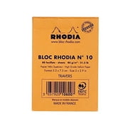 Rhodia Staplebound Notepad - Lined 80 sheets - 2 x 3 - Orange cover