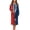 American Flag, variant on Yuyamidu Cherry Blossom Long Sleeve Bathrobe for Women Ladies Zipper Up Housecoat Zip Front Robe Loose Sleepwear Long Spa Robes Size M Pink Mid-Calf Length Nightgowns