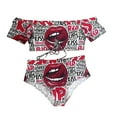 thumbnail image 4 of Babysbule Swimsuits for Women Women's Large Size Push-Up Padded Plus Size Overlay Print Bikini Tankinis Swimsuit, 4 of 4