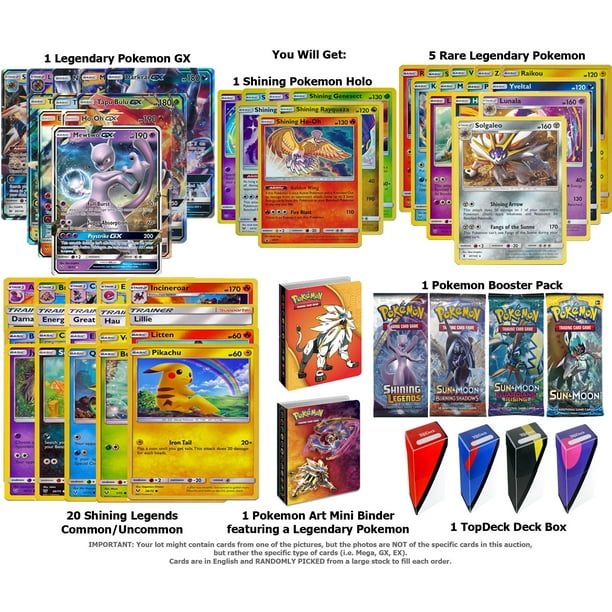Pokemon Shining Legends Legendary Gx Guaranteed Card Lot Walmart Com