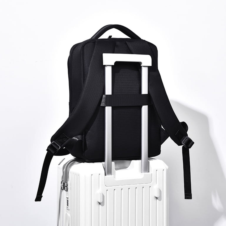 Convertible Tote/  Black and White Backpack Fits 15.6 Laptop Sherpani Soleil AT | Anti-theft Convertible Backpack Fit 15  main image 3