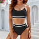 thumbnail image 1 of WILLBEST Traje de Baño Dama Conjuntos de Bikini de Cintura Alta para Mujer Traje de Baño Deportivo de Dos Piezas Trajes de Baño de Corte Alto con Bloques de Color, 1 of 4