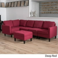Red Sectional Sofas Product Image Christopher Knight Home Zahra 6 Piece Fabric Sofa Sectional With Storage Ottoman By