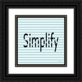 thumbnail image 1 of Murdock, Ramona 12x12 Black Ornate Wood Framed with Double Matting Museum Art Print Titled - Simplify, 1 of 4