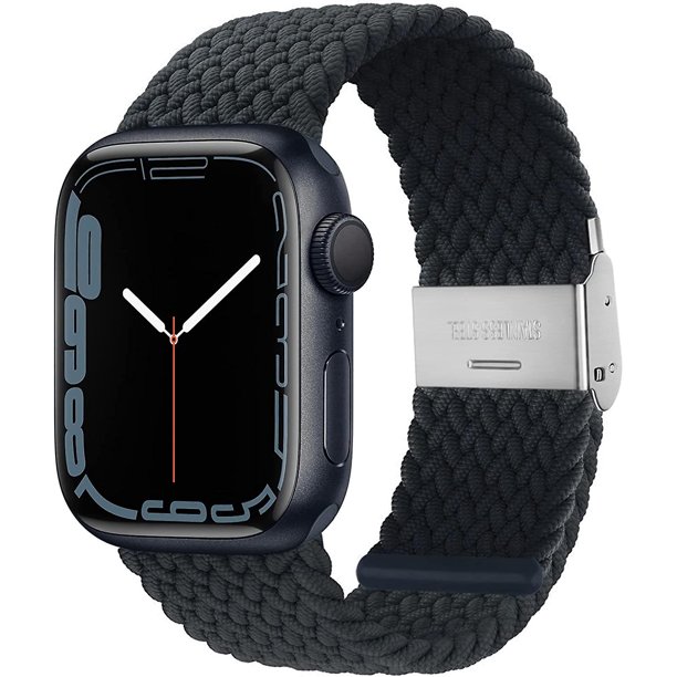 Solo Loop trenzado ajustable con hebilla Compatible con Apple Watch Band 42 mm 44 mm 45 mm Pulsera suave Correa elástica de nailon elástico para la serie Iwatch