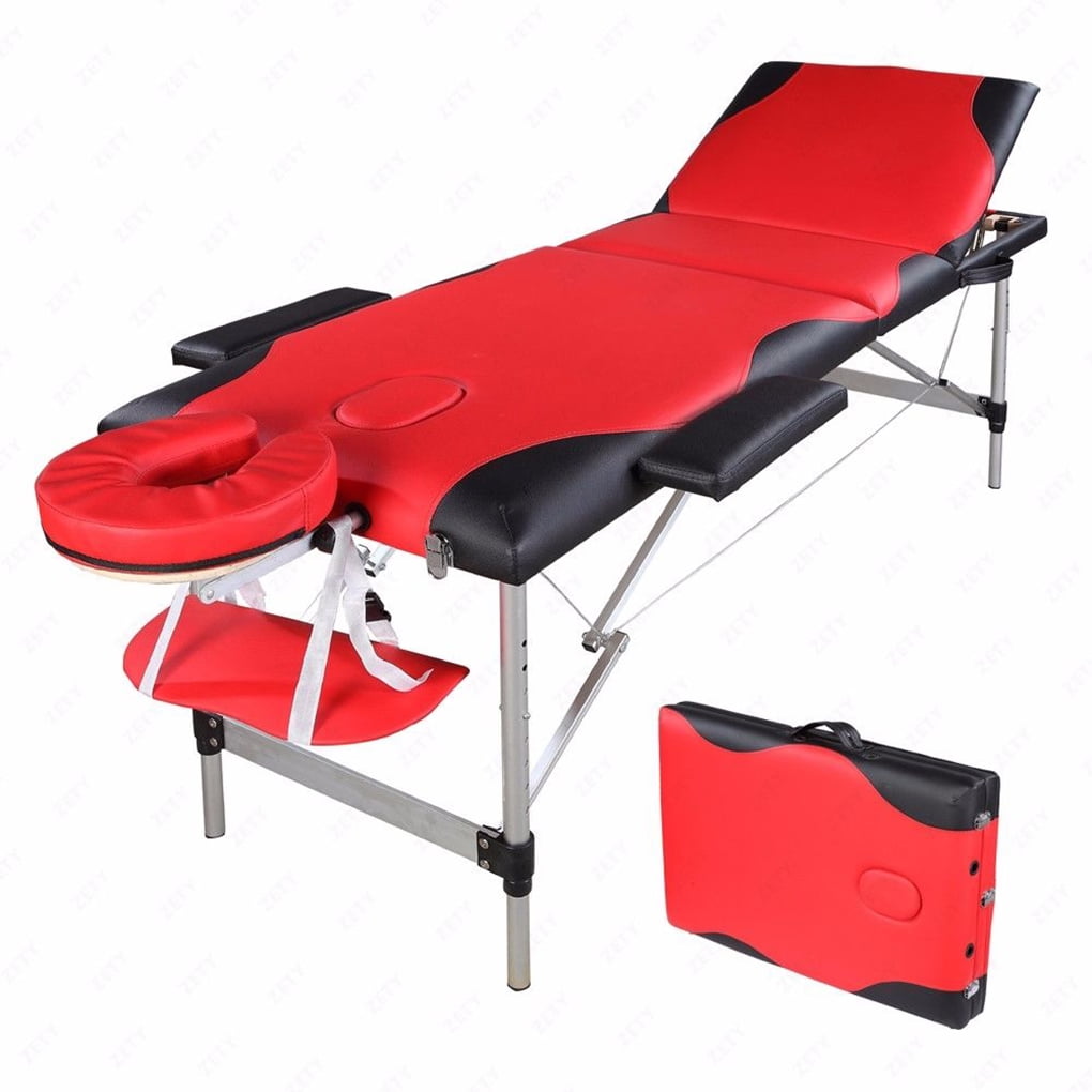 Massage Bed Portable 3 Folding with Aluminium Frame Spa Table