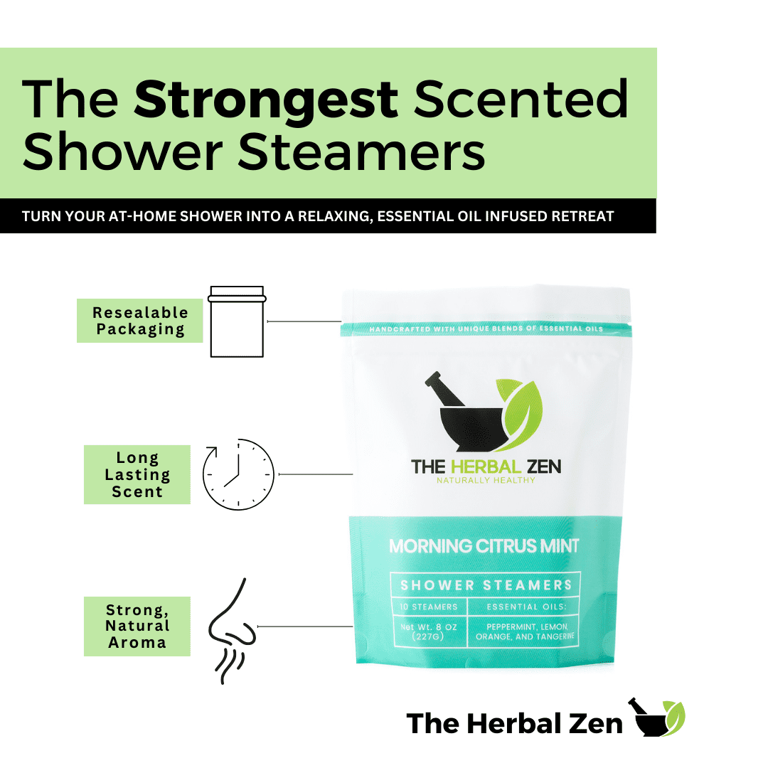 Citrus Shower Steamers with Essential Oils - Made in the USA Shower Bombs - Shower Bomb Aromatherapy - Relaxing Gifts for Women - Spa Day Gifts - Self Care Gift