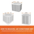 thumbnail image 4 of Modern Leisure Basics Universal Air Conditioner Cover, Mesh Topper, 36" Square, Light Gray, 4 of 13