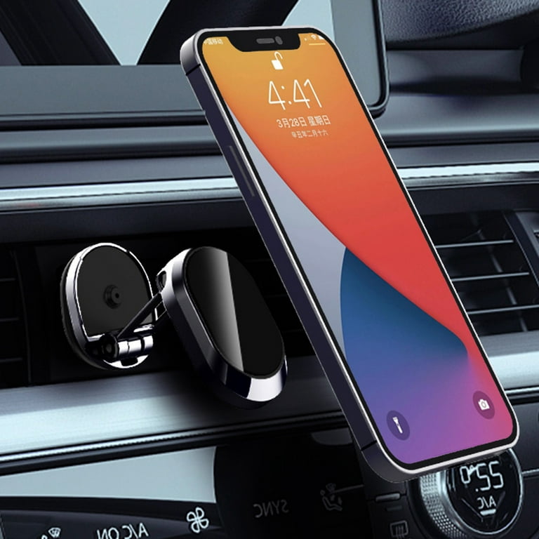 Universal Rotatable Strong Magnetic Car Phone Holder Stand Foldable Mobile  Phone Mount Bracket Car Dashboard Adhesive Holders - AliExpress