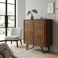 thumbnail image 4 of Lowry ACACIA WOOD and Metal 39" WD Modern Storage Cabinet in Natural Aged Brown, 4 of 13
