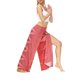 thumbnail image 4 of VISgogo Pantalones de pierna ancha de verano para mujer, pantalones sueltos sueltos de tiro medio con estampado bohemio con divisiones para yoga, playa, vacaciones VISgogo  moda, 4 of 7