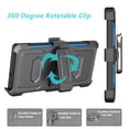 thumbnail image 3 of Takfox Case For Samsung Galaxy S22 Ultra,Shockproof Heavy Duty Rugged Locking Swivel Holster Belt Clip Kickstand Full Body Hard Shell Phone Cover Case,Blue, 3 of 7