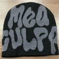 thumbnail image 4 of Tuque Y2k pour Femmes, Bonnet Ample Tricoté, Accessoires Y2k, Bonnets Skull, Mea-Culpa, Bonnet Graphique, Tuque, 4 of 6
