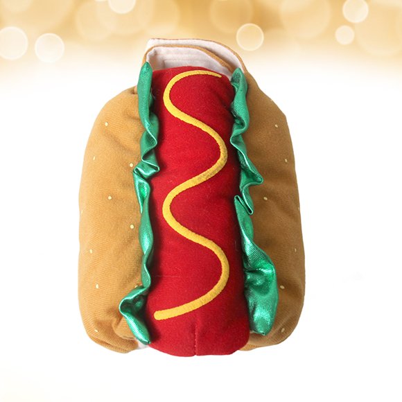 Moluckfu Uniforme Para Mascotas Con Disfraz Hot Dog Multicolor Ropa Cómoda Y Para Perro Y
