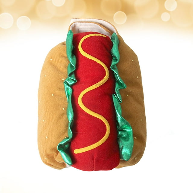 Moluckfu Uniforme Para Mascotas Con Disfraz Hot Dog Multicolor Ropa Cómoda Y Para Perro Y