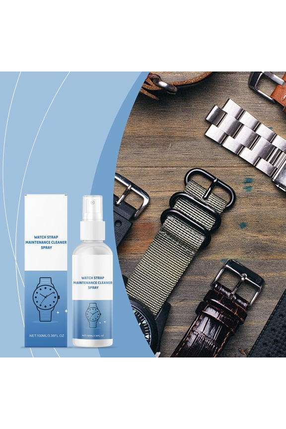 100ml Watch Cleaning Spray, Watch Strap Maintenance Cleaner, Stain Removing Care Agent for All Watches, Jewelry and Silvers, Easy to Use