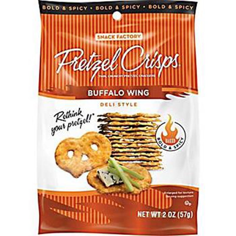 Pretzel Crisps 8/3 Oz Buffalo Wing Pack Of 8