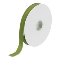 Ribbon 5/8 Inch x 10 Yard Single Face Spool Silky  Fabric Bouquets Crafts Gift Wrapping Olive Green