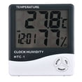 thumbnail image 2 of Reloj medidor de humedad, termómetro digital multifunción HTC-1 Termómetro digital multifunción Medidor digital de temperatura y humedad Construido para durar, 2 of 7