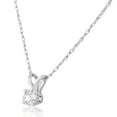 thumbnail image 5 of SuperJeweler 14 Karat White Gold 1/6 Carat Diamond Solitaire Necklace for Women, 18 Inches, Diamond Necklace for Women, 5 of 9